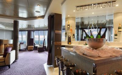 Holland America Rotterdam champagne bar